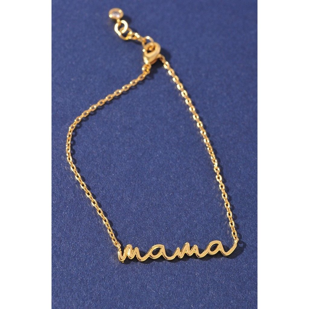 Diona J Gold Dipped Mama Mother's Day Bracelet Gold